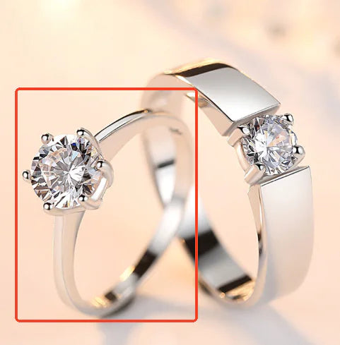 Engagement Ring, Couples Ring, Single Diamond Ring