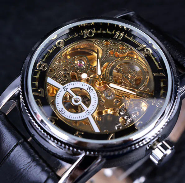 FORSINING 8120 Men's Stylish Hollow Automatic Watch