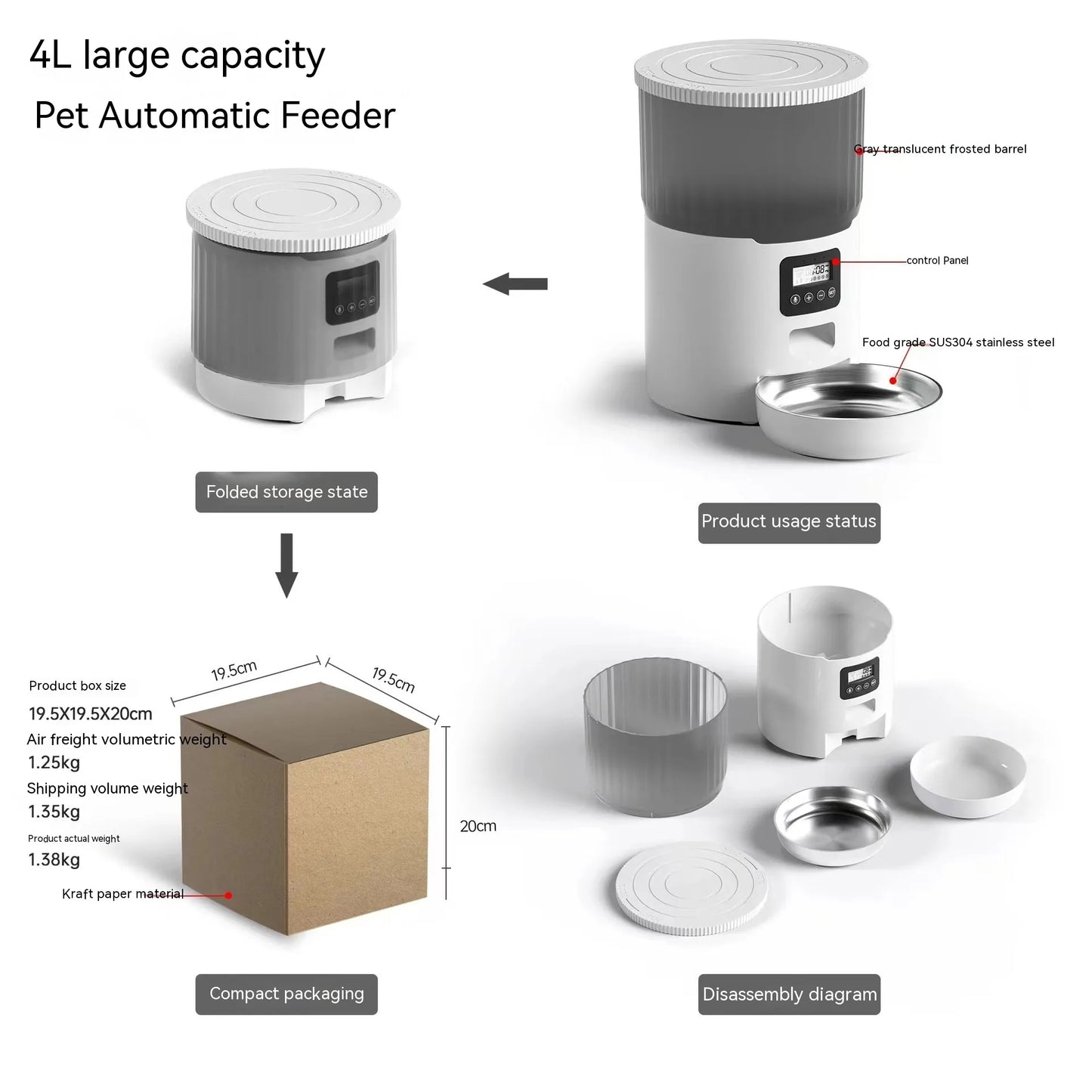 Smart Cat & Dog Automatic Pet Feeder