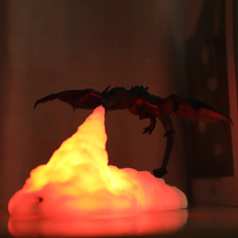 3D Fire-Breathing Dragon Night Light
