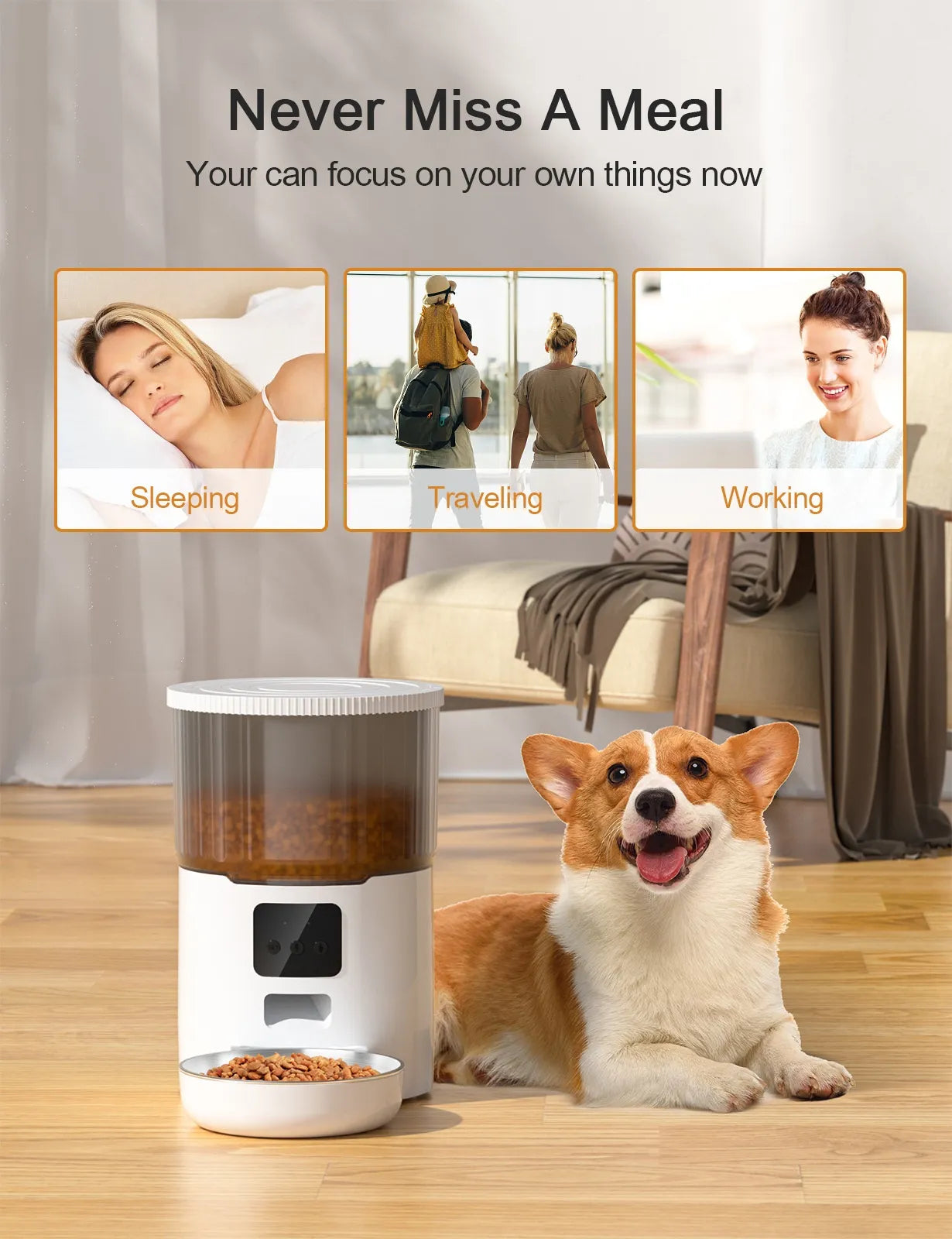 Smart Cat & Dog Automatic Pet Feeder