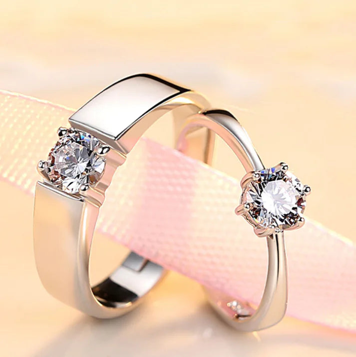 Engagement Ring, Couples Ring, Single Diamond Ring