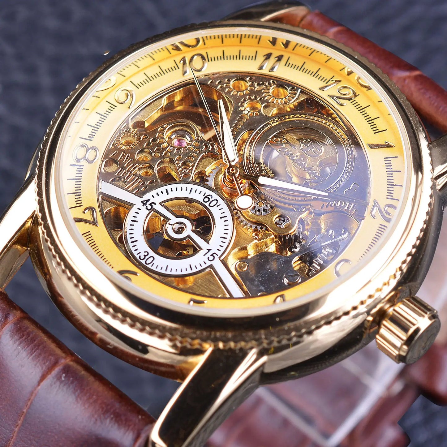 FORSINING 8120 Men's Stylish Hollow Automatic Watch
