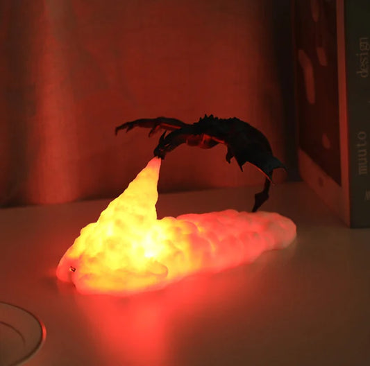3D Fire-Breathing Dragon Night Light