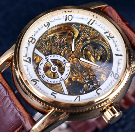 FORSINING 8120 Men's Stylish Hollow Automatic Watch
