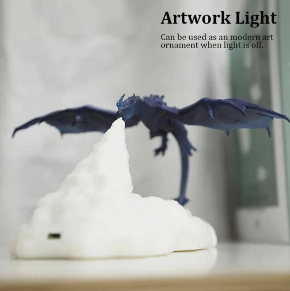 3D Fire-Breathing Dragon Night Light