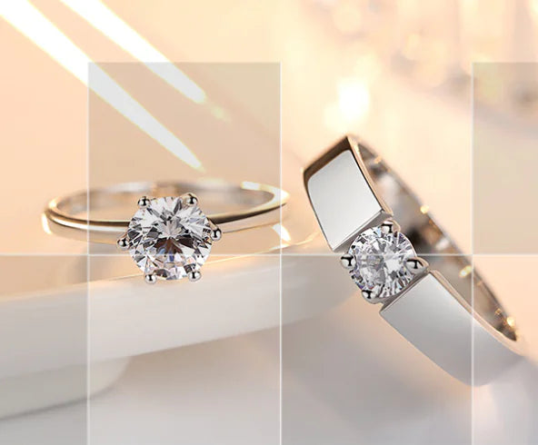 Engagement Ring, Couples Ring, Single Diamond Ring