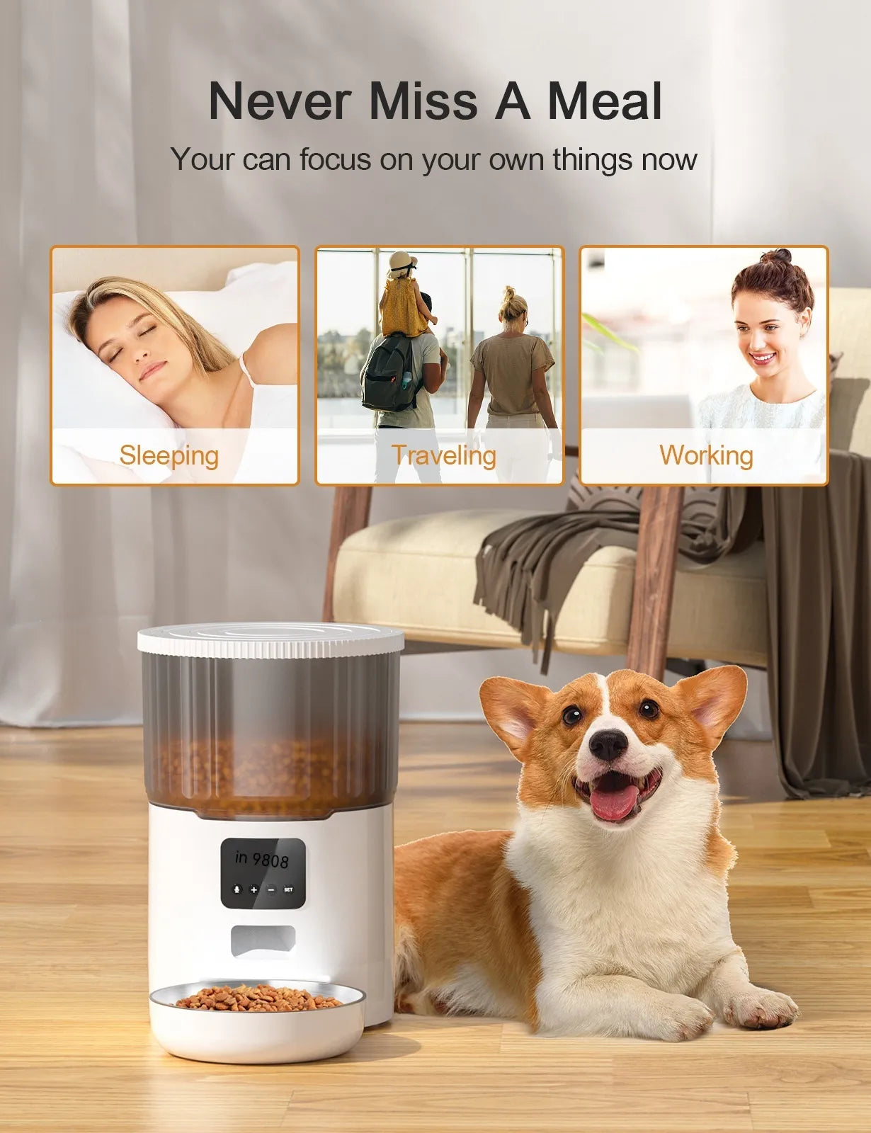 Smart Cat & Dog Automatic Pet Feeder