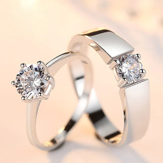 Engagement Ring, Couples Ring, Single Diamond Ring