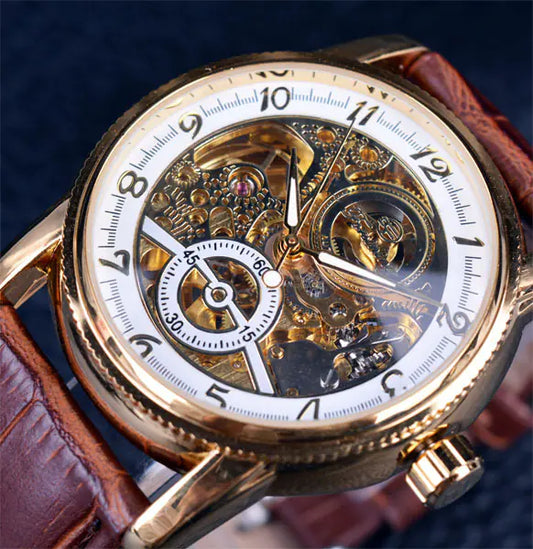 FORSINING 8120 Men's Stylish Hollow Automatic Watch