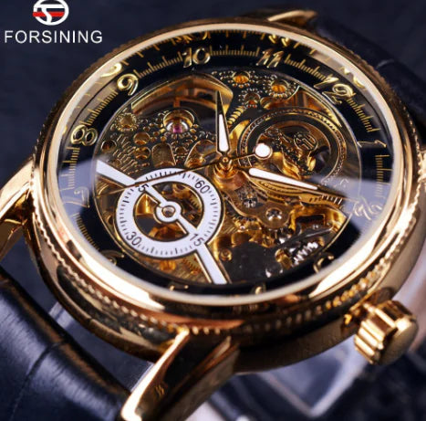FORSINING 8120 Men's Stylish Hollow Automatic Watch
